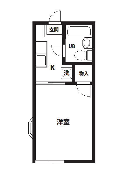 賃AP本厚木駅バス13分停歩2分1K・17平米・アルス楢の木第3 画像1 賃AP本厚木駅バス13分停歩2分1K・17平米・アルス楢の木第3 画像1